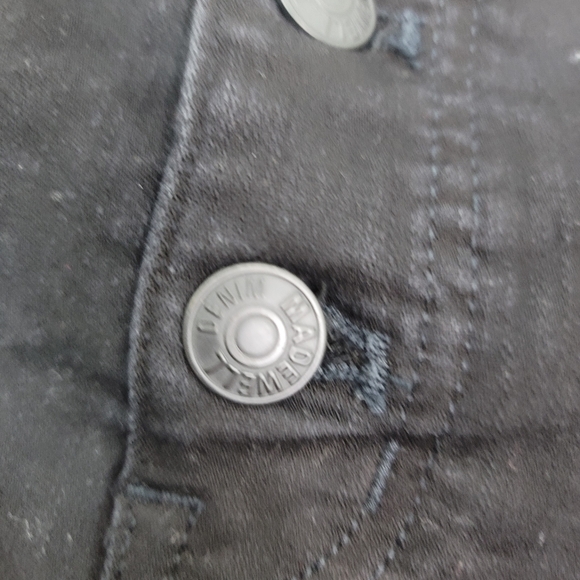 MADEWELL BLACK 9" MID-RISE HIGH WAIST SKINNY JEANS - Picture 8 of 16